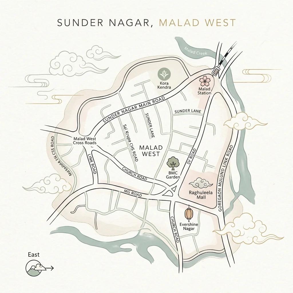 Map of Kumo Headquarters in Malad West, Mumbai