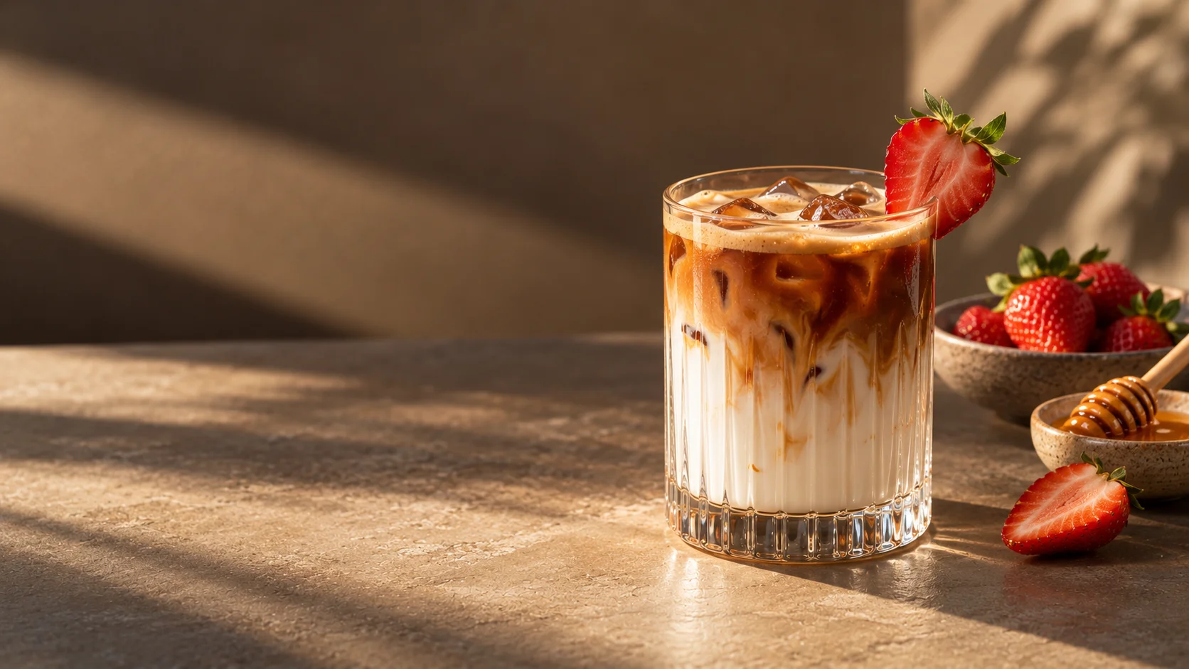 Strawberry Honey Latte